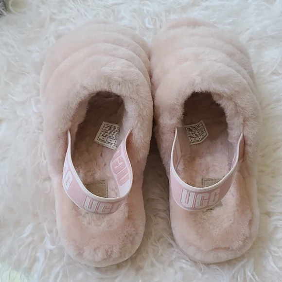 EUC UGG Fluff Yeah Slides - Picture 3 of 6